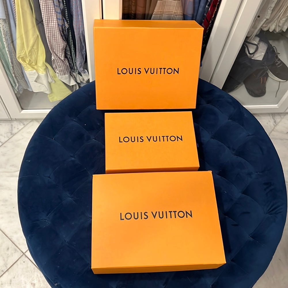 Louis Vuitton shoe and gift boxes
